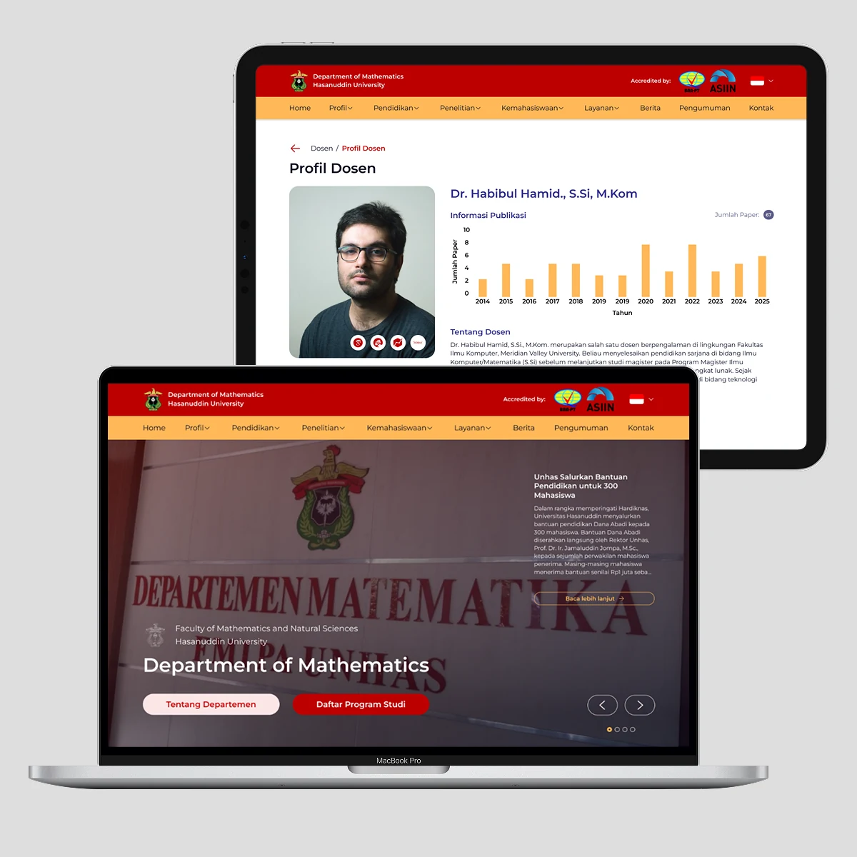An Integrated digital ecosystem for academic publishing at Unhas Mathematics